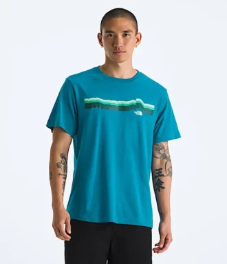 Herren-T-Shirt Evolution Tequila Sunrise mit kurzen Ärmeln – Grafik