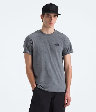 Herren-T-Shirt mit kurzen Ärmeln und einfachem Dome-Ausschnitt