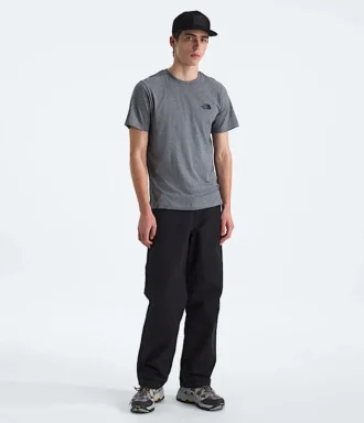 Herren-T-Shirt mit kurzen Ärmeln und einfachem Dome-Ausschnitt