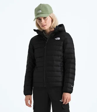 Klassische Daunenjacke mit Kapuze für Damen