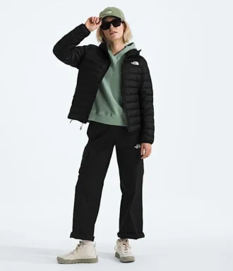 Klassische Daunenjacke mit Kapuze für Damen