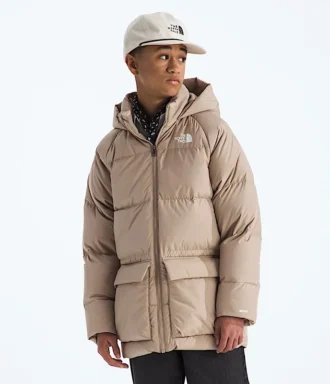 North Down Fleece-gefütterter kurzer Parka für Jungen und Mädchen